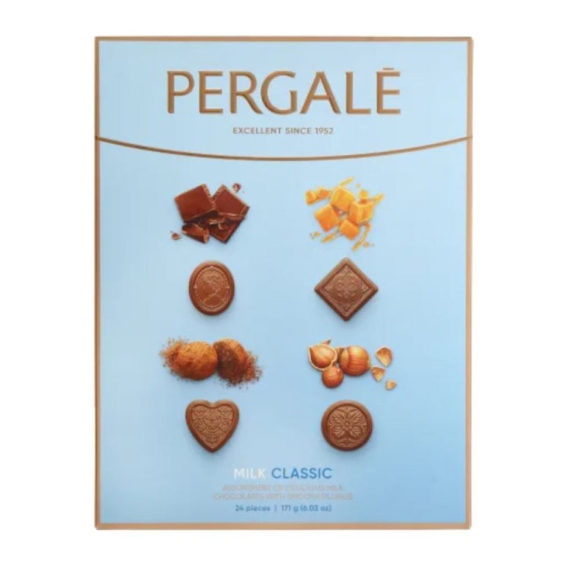 Set 5 x Praline Asortate, Pergale, Milk Classic, cu Ciocolata cu Lapte, 114 g