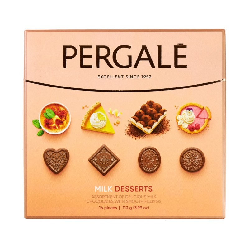 Set 5 x Praline Asortate, Pergale, Milk Desserts, 113 g