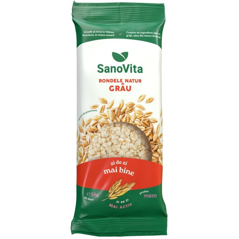 Set 5 x Rondele Simple din Grau, Sanovita, 56 g