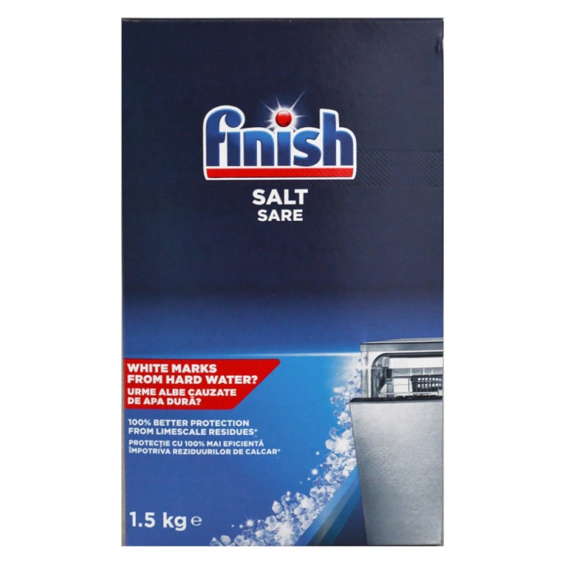 Set 5 x Sare pentru Masina de Spalat Vase Finish, 1.5 kg
