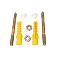 Set 5 x Set Fixare Chiuveta si WC, 8 mm, Inox, Z-tools