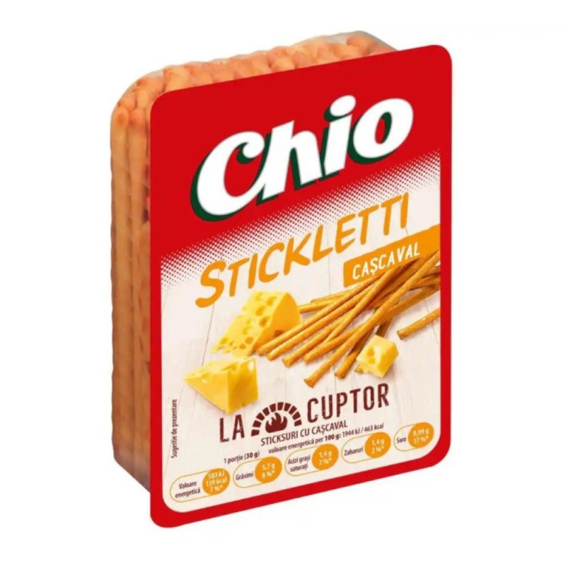 Set 5 x Sticksuri cu Cascaval Chio Stickletti, 80 g