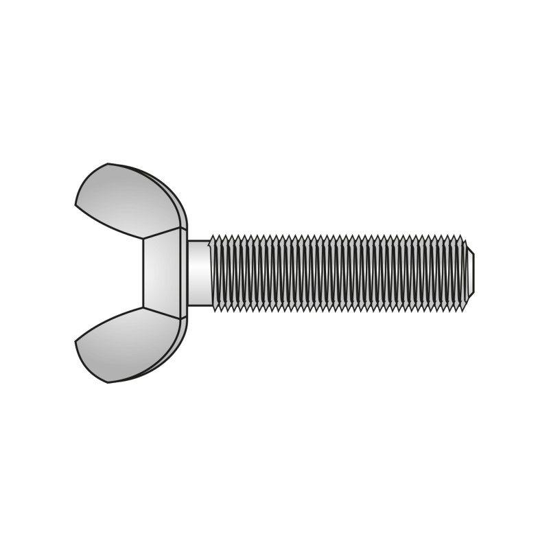 Set 5 x Surub Fluture 316 Inox A2-M10 X 60
