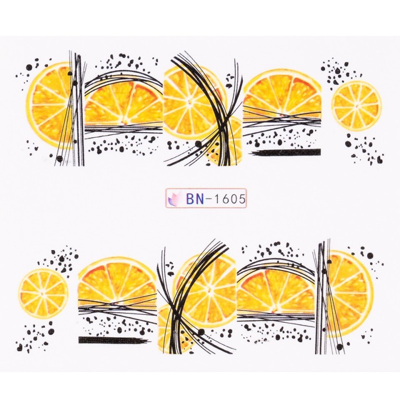 Set 5 x Tatuaj Unghii Luxorise Fresh Splash, Bn-1605