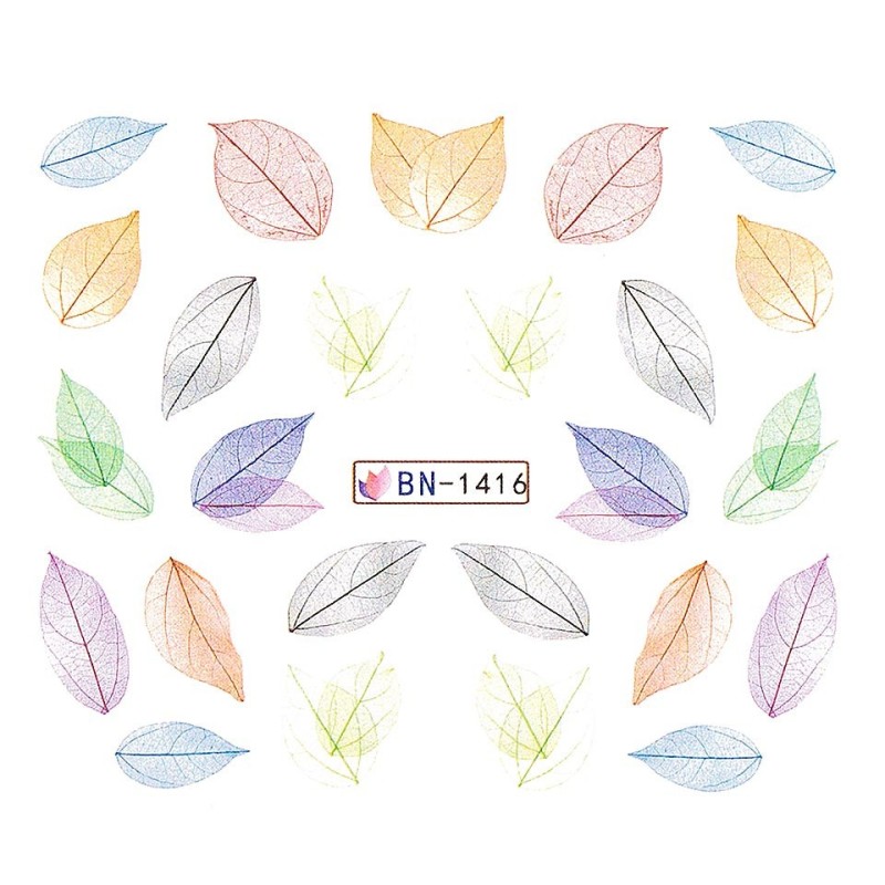 Set 5 x Tatuaj Unghii Luxorise, Nature Bn-1416