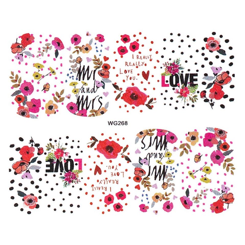 Set 5 x Tatuaj Unghii Luxorise, Nature Wg268