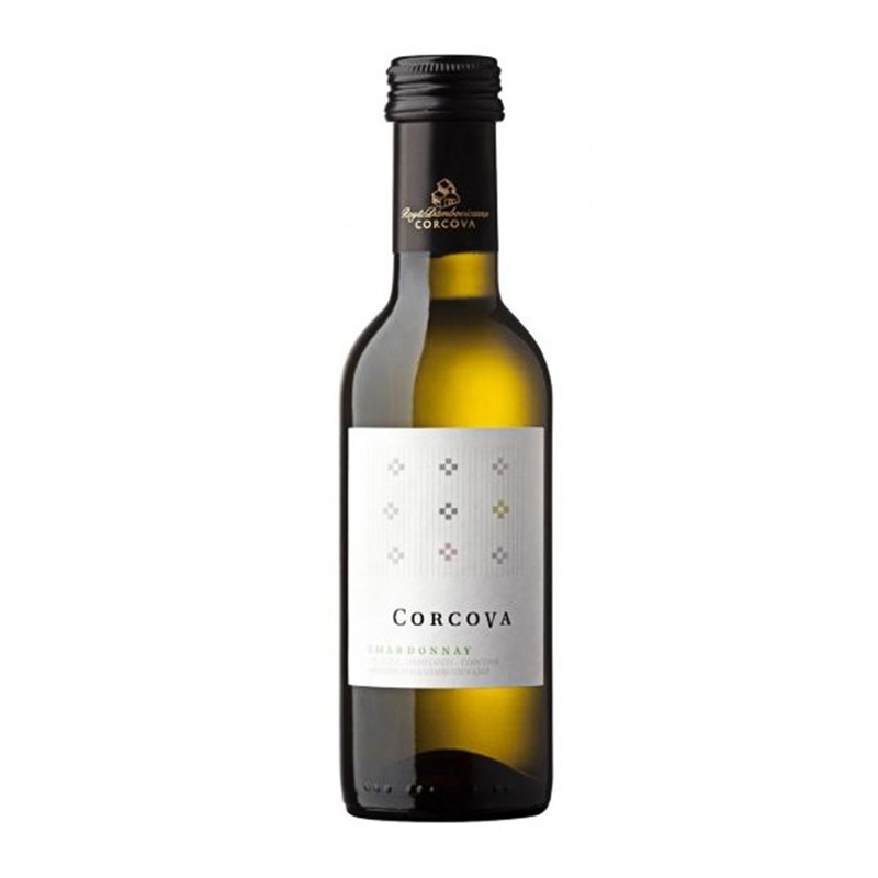 Set 5 x Vin Corcova Chardonnay Mini, Alb Sec 187 ml