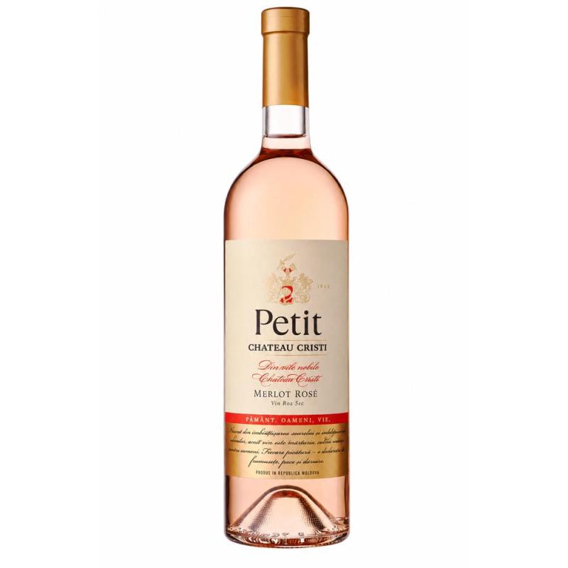 Set 5 x Vin Rose Chateau Cristi Petit, Merlot, 0.75 l