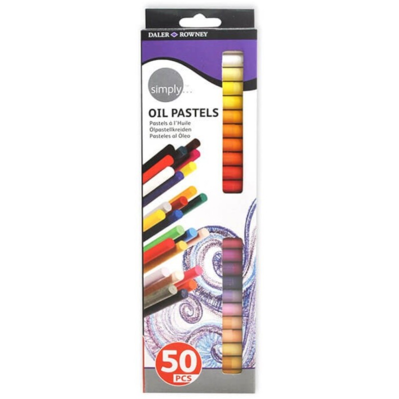 Set 50 Pasteluri Uleioase Simply Daler Rowney