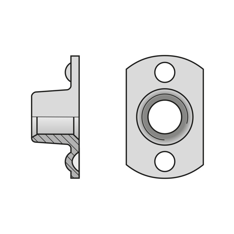 Set 50 x Piulita Sudare Ambutisata Amprenta Interioara Otel-M8