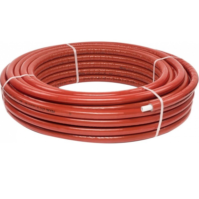 Set 50 x Teava Multistrat Preizolata 6 mm, Heko, Rosu, 20 x 2.0, Colac 1 m