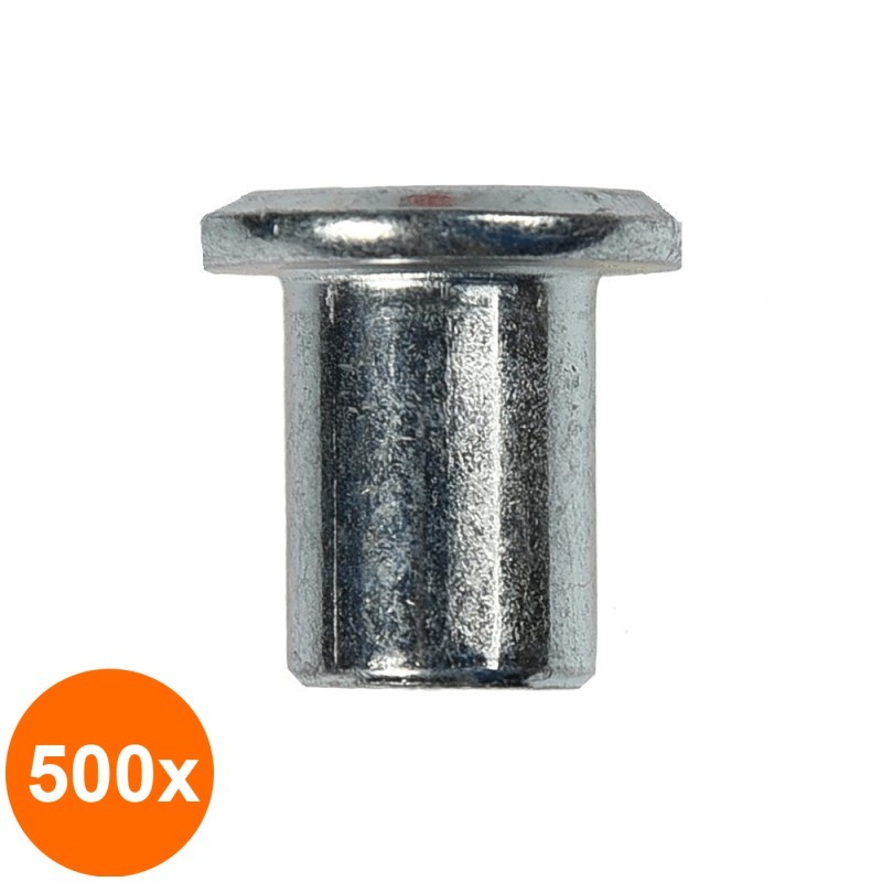 Set 500 x Piulite-nit Standard Aluminiu-M 5 x 12