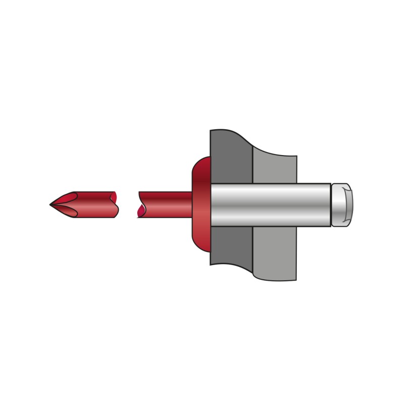 Set 500 x Pop-nituri Standard Cap Bombat Maron Ciocolatiu Aluminiu Otel-4 x 10 Ral 8017