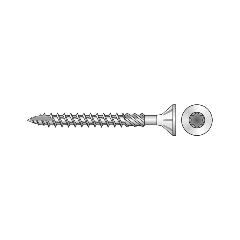 Set 500 x Surub E-jet Pentru Lemn Otel Zincat Galben-4.5 X 25 T25