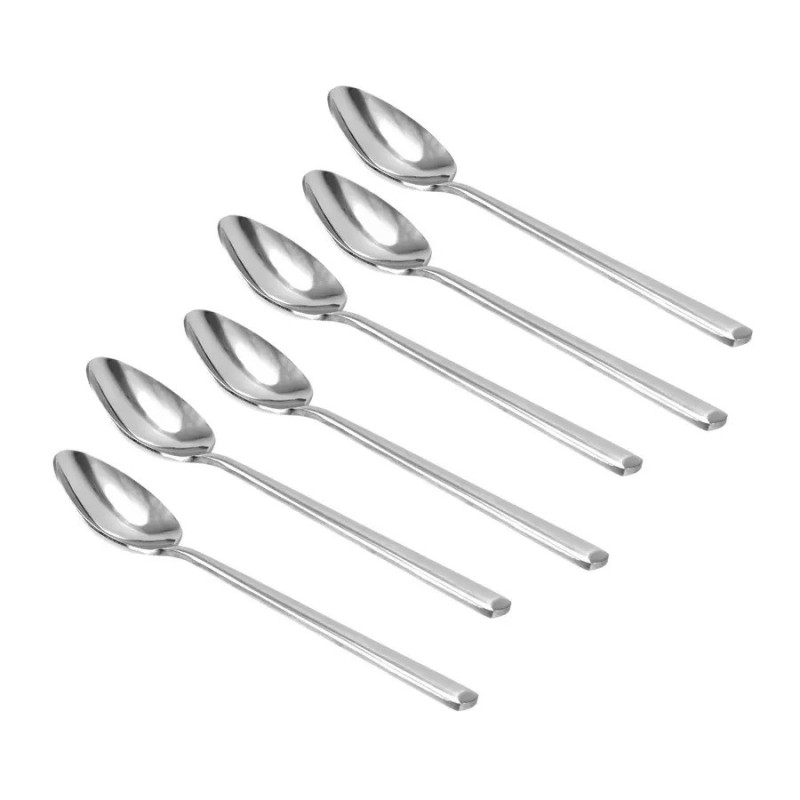 Set 6 Lingurite Ceai Paris, 14 x 3 cm, Inox, Perfect Home