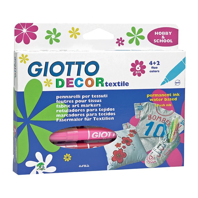 Set 6 Markere Decor Textile Giotto