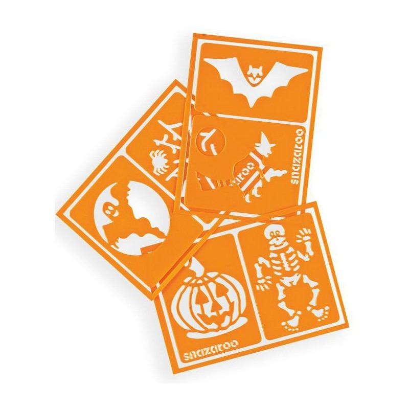Set 6 Sabloane Pictura pe Fata Halloween, Snazaroo