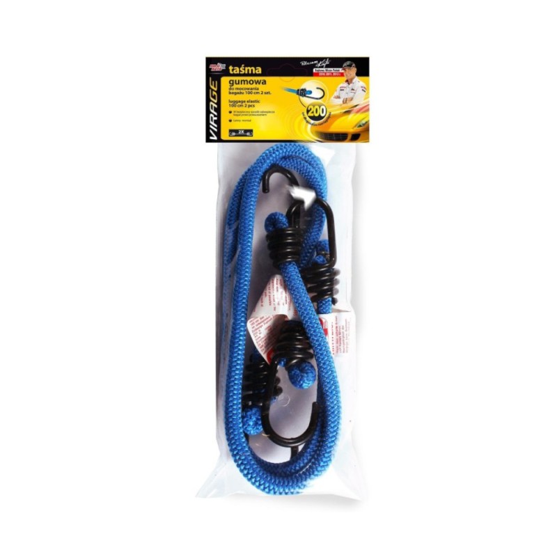 Set 6 x 2 Chinga din Cauciuc pentru Fixare Bagaje 100 cm