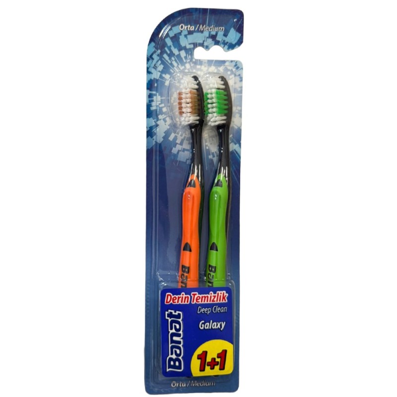 Set 6 x 2 Periute de Dinti Banat Deep Clean Galaxy Medium