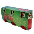 Set 6 x 3 Candela cu Capac, Carton Rosu 12 Ore