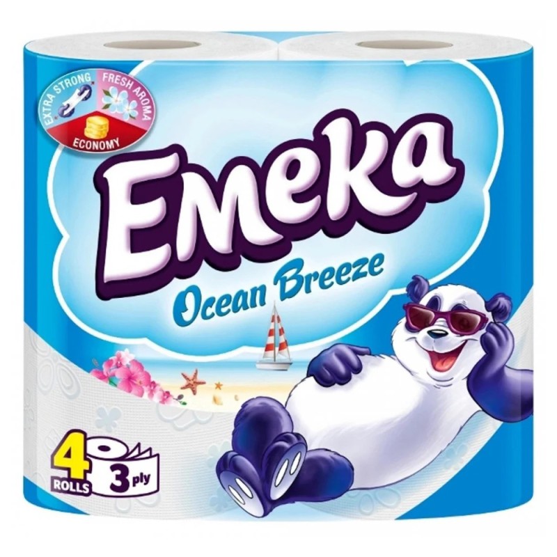 Set 6 x 4 Role Hartie Igienica Emeka Ocean Breeze
