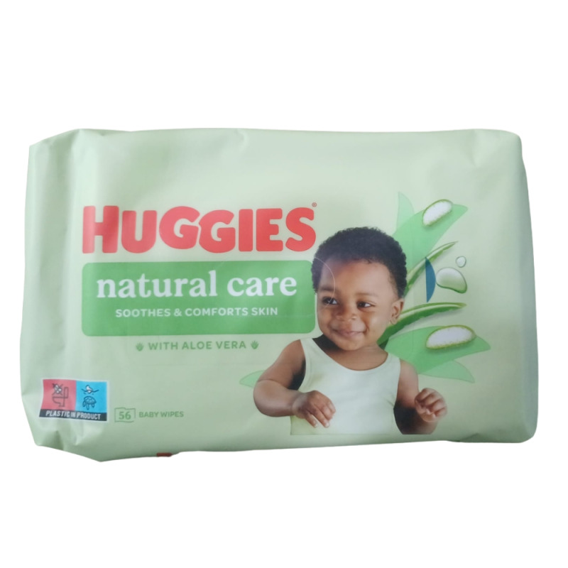 Set 6 x 56 Servetele Umede Huggies Natural Care, Aloe Vera