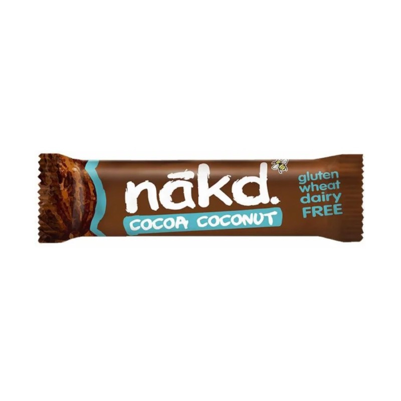 Set 6 x Baton Raw Vegan, Nakd, cu Cacao si Nuca de Cocos, fara Gluten, 35 g