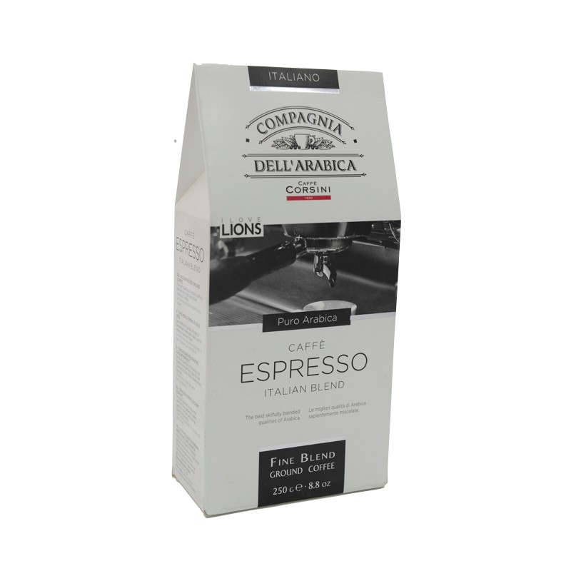 Set 6 x Cafea Macinata Arabica Espresso, Corsini Compagnia Dellarabica 250 g