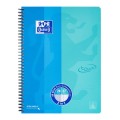 Set 6 x Caiet Oxford Touch Duo, A4 +  80 File, Spira Dubla, Scribzee, Dictando + Matematica, Albastru