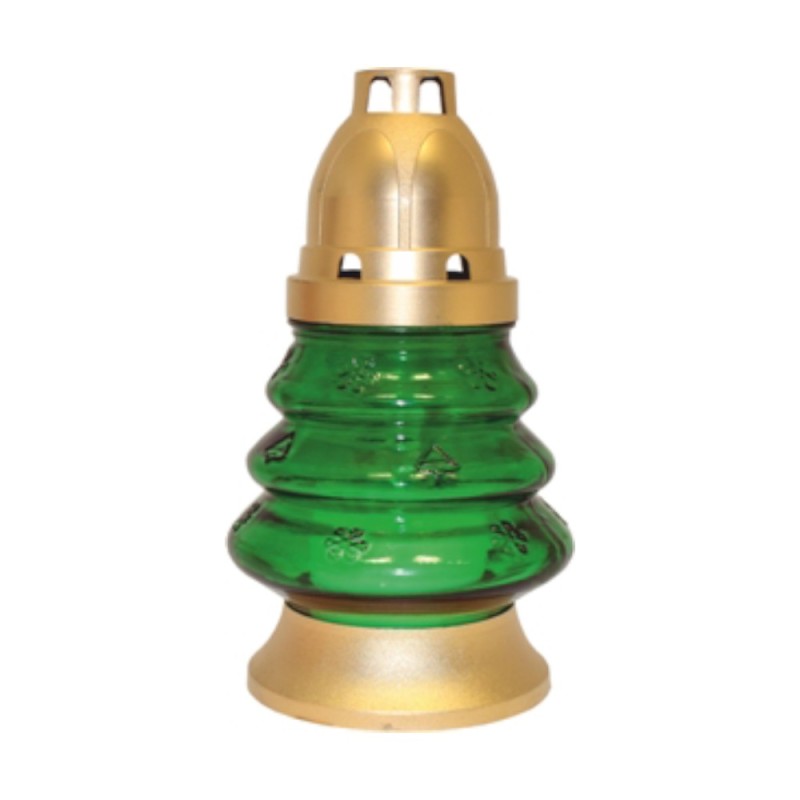 Set 6 x Candela Sticla Mini Brad Aurie