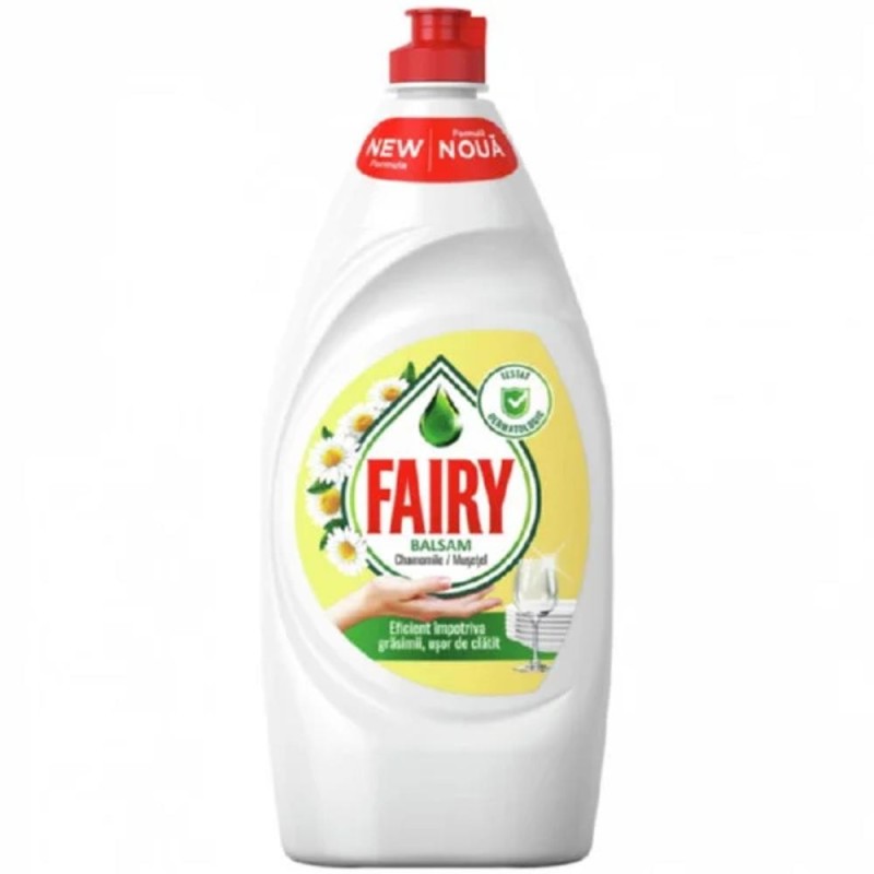 Set 6 x Detergent de Vase Lichid Fairy, Chamomile & Vitamina E, 400 ml