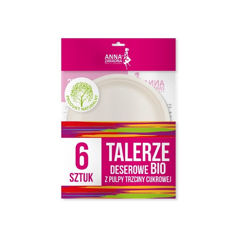 Set 6 x Farfurii pentru Desert Anna Bio