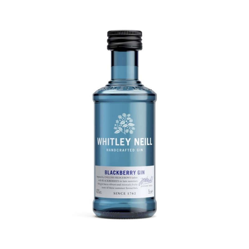 Set 6 x Gin Whitley Neill, Mure, Blackberry Gin, 43% Alcool, Miniatura, 0.05 l