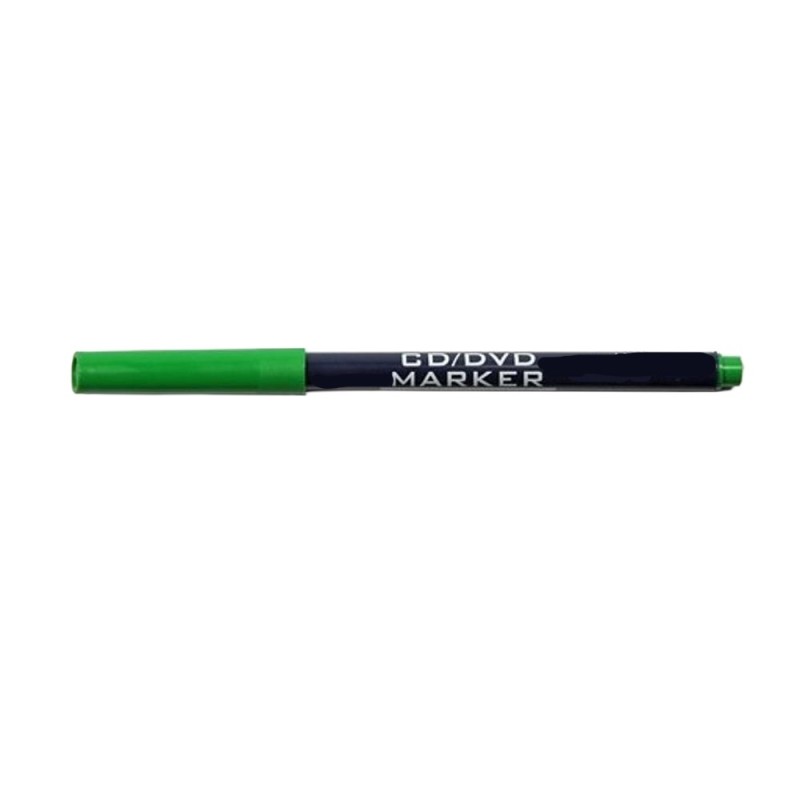 Set 6 x Marker Permanent Verde pentru CD sau DVD, Koh-I-Noor
