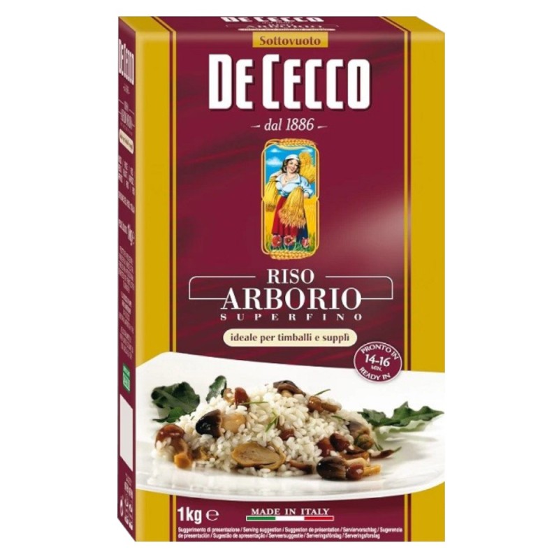 Set 6 x Orez Arborio, De Cecco, 1 Kg