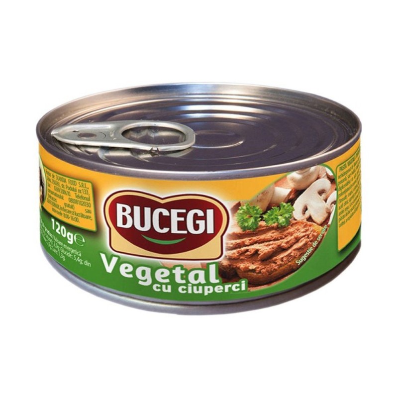 Set 6 x Pasta Vegetala cu Ciuperci Bucegi, 120 g