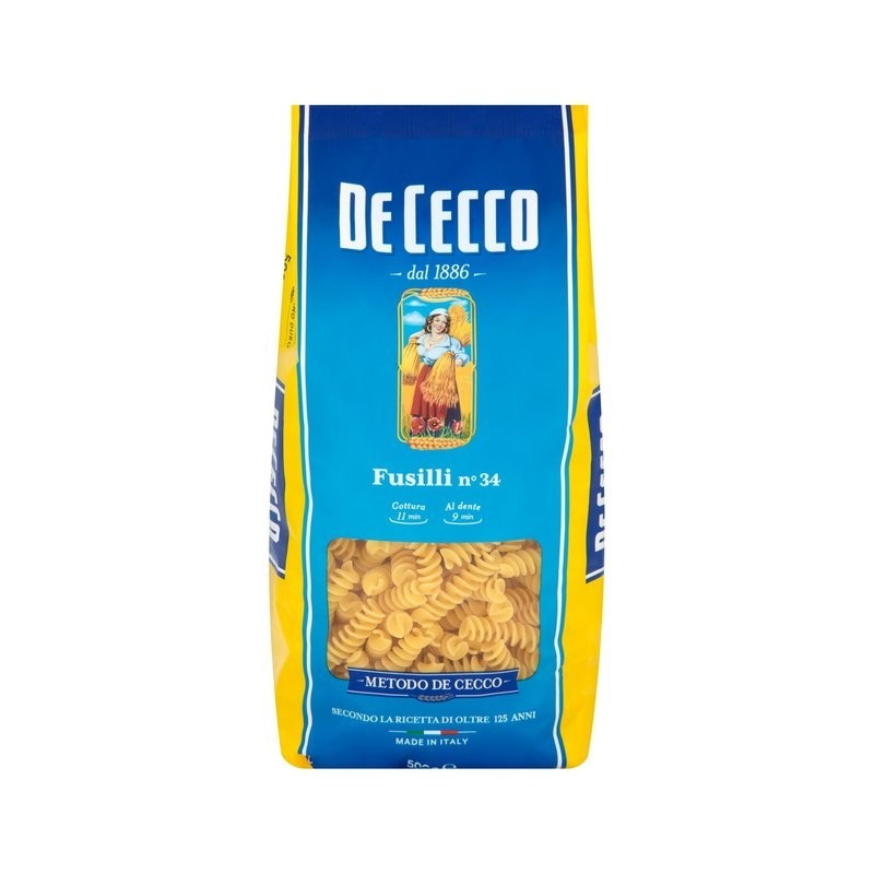 Set 6 x Paste Fusilli De Cecco 500 g