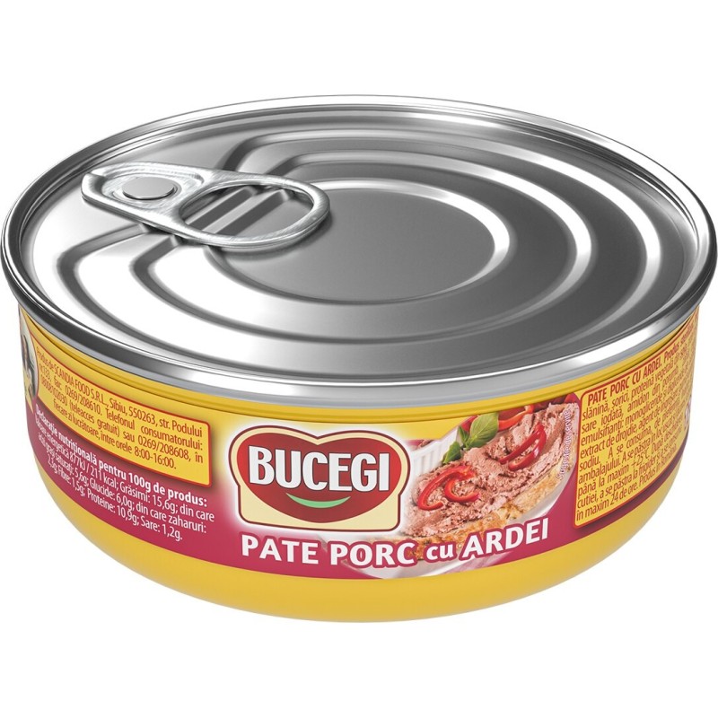 Set 6 x Pate de Porc cu Ardei, 120 g