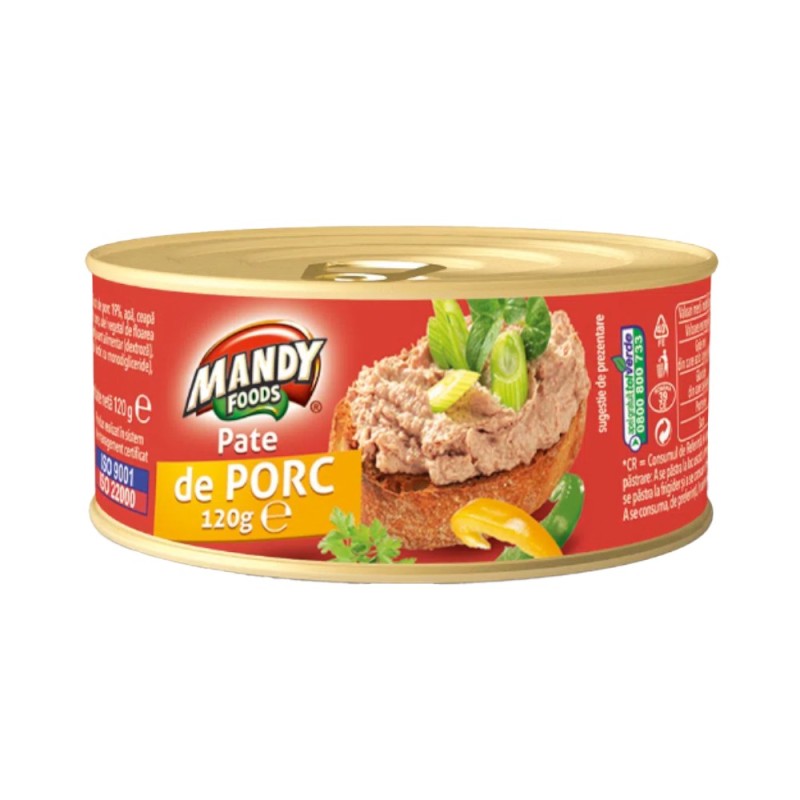 Set 6 x Pate de Porc Mandy, 120 g