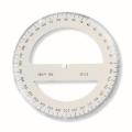 Set 6 x Raportor din Polistiren Transparent 360 / 100 mm, Koh-I-Noor Cristal