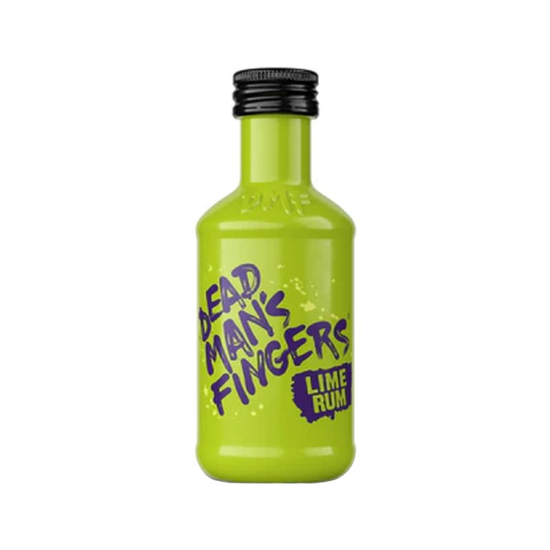Set 6 x Rom Dead Man's Fingers cu Lime, Lime Rum 37.5% Alcool, Miniatura, 0.05 l