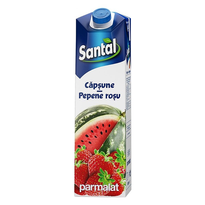 Set 6 x Suc de Capsune si Pepene Rosu 15%, Santal, 1 l