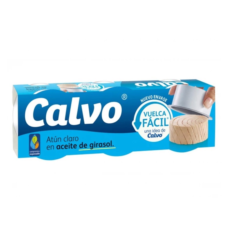 Set 6 x Ton in Ulei de Floarea Soarelui Vuelca Facil Calvo, 3 x 65 g