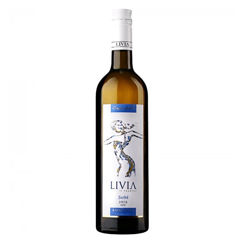 Set 6 x Vin Alb Girboiu Livia Sarba, Sec, 0.75 l