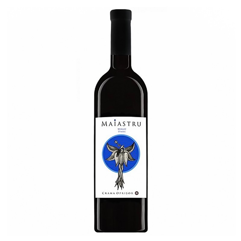 Set 6 x Vin Rosu Crama Oprisor Maiastru Merlot, Demisec, 0.75 l