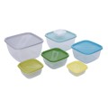 Set 7 Caserole cu Capac, din Plastic, Grunberg GR3751