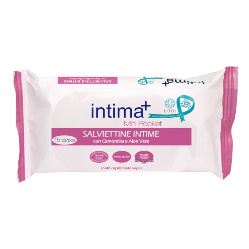 Set 7 x 15 Servetele Intime Intima Plus cu Musetel si Aloe Vera