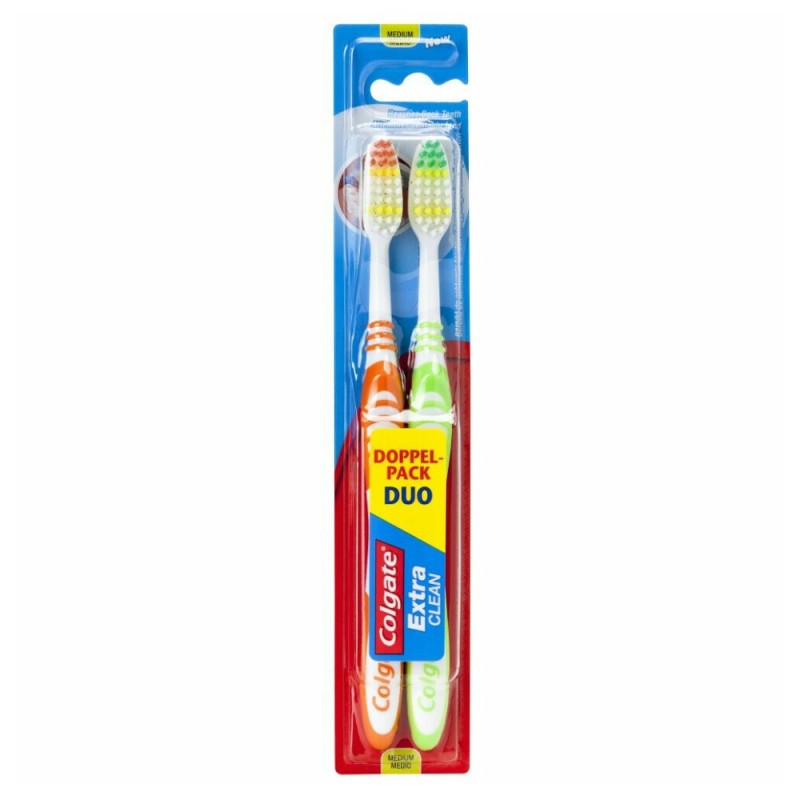 Set 7 x 2 Periute de Dinti Colgate Extra Clean, cu Peri Medii