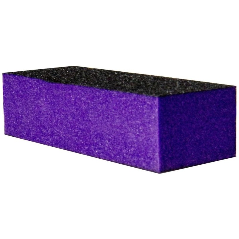Set 7 x Buffer de Unghii Prima, pentru Pilit si Lustruit, Bloc Mov/Negru, 9.5 cm, Granulatie 80/100