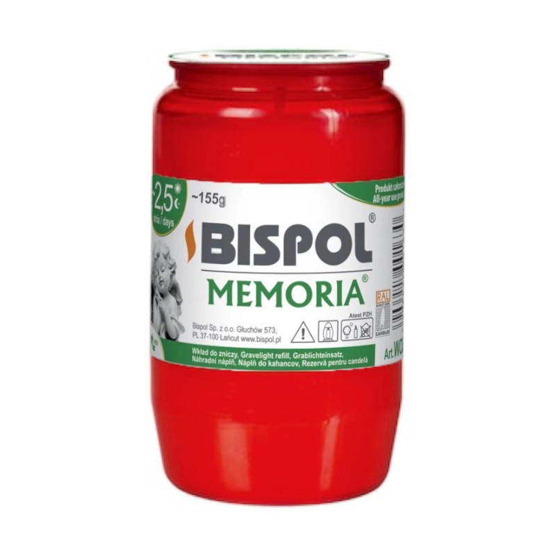 Set 7 x Candela Rezerva Bispol cu Ulei Rosu 55 Ore